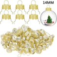 thumbnail image 3 of Tapas de bolas de Navidad para decoración del hogar, colgador de Metal extraíble de 50/100 piezas, color dorado y plateado, adorno para árbol de Navidad, Año Nuevo, 2024, 3 of 4