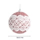 thumbnail image 3 of Adorno para árbol de Navidad | Bola de espuma de encaje con colgante de polvo | 8 cm, rosa, rojo, azul y dorado, decoración navideña para coronas y guirnaldas, 3 of 6