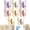 Mix*8, variant on 4 Pack Rotating Butterfly Adhesive Wall Hooks, No-Drill 270° Swivel 3-Prong Hangers with Adjustable Wings, Corner Storage for Towels, Keys, Bags in Bathroom, Entryway and Kitchen (Yellow + Purple)