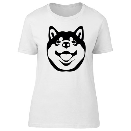 Teeblox Lovely Shiba Inu Dog Sketch Tee Womens Image By