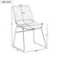 thumbnail image 5 of Vintage Armless Leatherier Dining Stools, Indoor Dining Chairs Set of 2 (Light Brown), 5 of 7