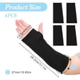 thumbnail image 2 of 4 Pcs Arm Cast Cover Elastic Short Fingerless Cast Cover Arm Removable Casts Covers Protector Arms Sleeve for Arms Wrist Bath Shower and the Sports Casts Protector(Black), 2 of 5