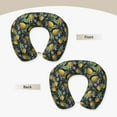 thumbnail image 3 of Wukai Citrus Fruits Elegant Lemons Print Travel Pillow,Memory Foam U Shaped Neck Pillow,Super Lightweight Portable Headrest Great for Airplane Chair, Car,Home,Office, 3 of 8