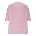 thumbnail image 3 of SHTXOZHI Women Summer Lightweight Cardigan Half Sleeve Hollow-Out Beach Cover Ups Cardigans, 3 of 6