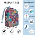 thumbnail image 5 of Paisley Print Boho Backpack - Versatile & Durable Bag for School, College or Commuting, Spacious Compartment with Laptop Sleeve, Ideal Gift for Students and Professionals, 5 of 5