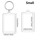 thumbnail image 2 of SEIWEI 5PCS Plastic Blank Photo Frame Keychain Pendant Personalized Blank Picture Display Decoration (Small), 2 of 8