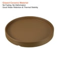 thumbnail image 3 of Uxcell 6" Ceramic Round Planter Saucer Flower Pot Drip Tray Coaster, Brown 2 Pack, 3 of 6