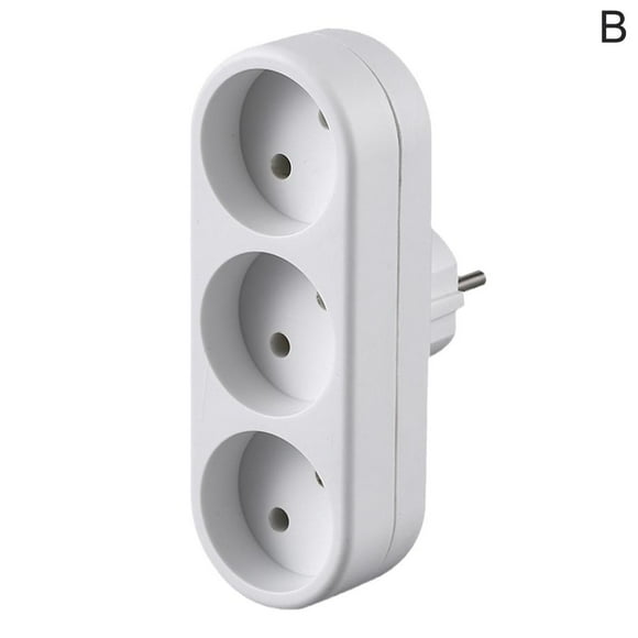 EU Ground Wall Socket Adapter Plug Extension Power Outlet Converter 3500W 1T2 N1 W6Q8