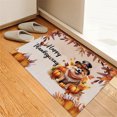 thumbnail image 3 of Happy Thanksgiving Pomeranian Welcome Thankful Fall Autumn Pumpkin Doormat Pom Dog Lover Gifts Indoor Outdoor Welcome Mat - 02021, 3 of 5