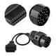 thumbnail image 5 of Cable Adaptador ABS Negro de 12,6 Pulgadas, 20 Pines A 16 Pines, Conector Adaptador OBD2, Cable Adaptador ABS para Interfaz Hírra de 20 Pines E36 E38 E39 E46 E53 X5 Z3, 5 of 7