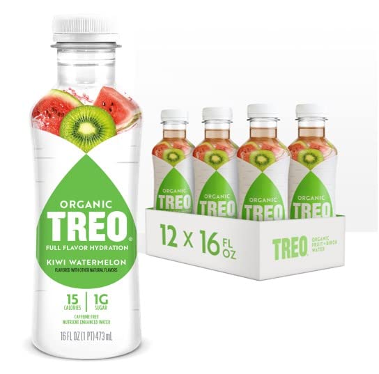 Treo Fruit & Birch Water Drink, Kiwi Watermelon, USDA Organic, NonGMO