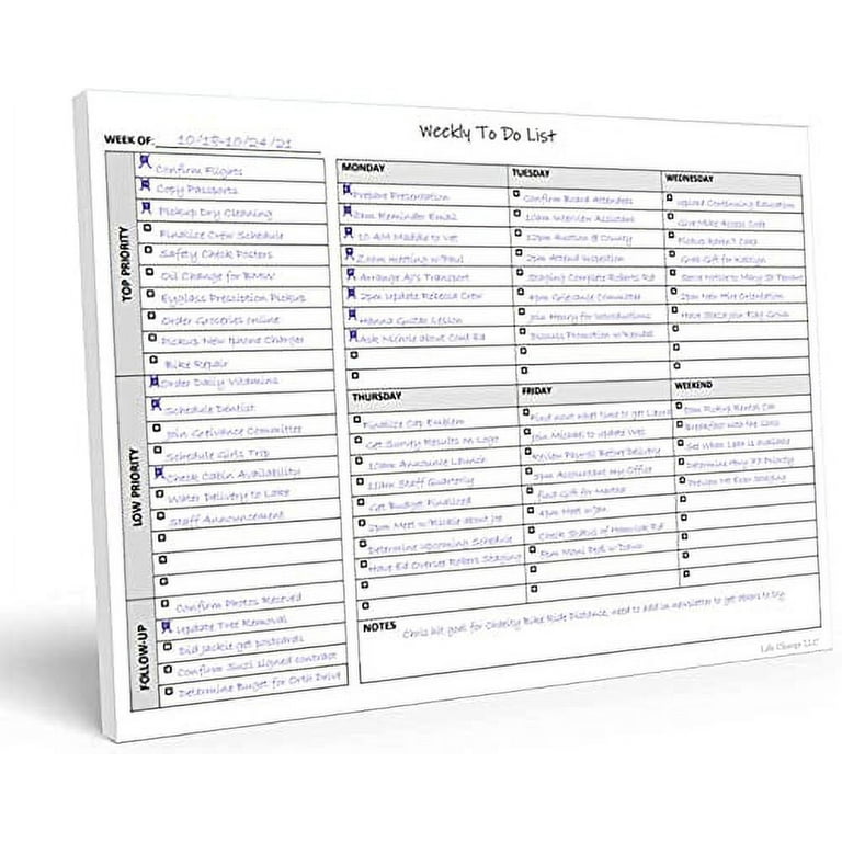 To Do List Illustrated 50-page Notepad 
