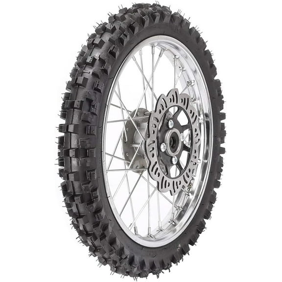 2.50-14 1.4x14 inch Wheel Tire with 12mm Bearing Axle 60/100-14 Tire Rim and Disc Roto Assembly For Dirt Pit Bike