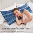thumbnail image 5 of Navy Blue Body Pillow Covers 20"x54", Vintage Modern Abstract Art Ombre Soft Brushed Microfiber Breathable Throw Pillow Covers, Pillowcase with Zipper for Couch Sofa Bedroom Living Room, 5 of 9