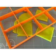 16x2 inch size squares Multi cutter (8”x8”)- Sharp Edges - Exceptional Quality