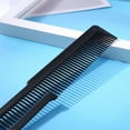 thumbnail image 2 of Peinado Peinador Peluquero Carbono Antiestático Dientes Anchos () Negros, 2 of 9