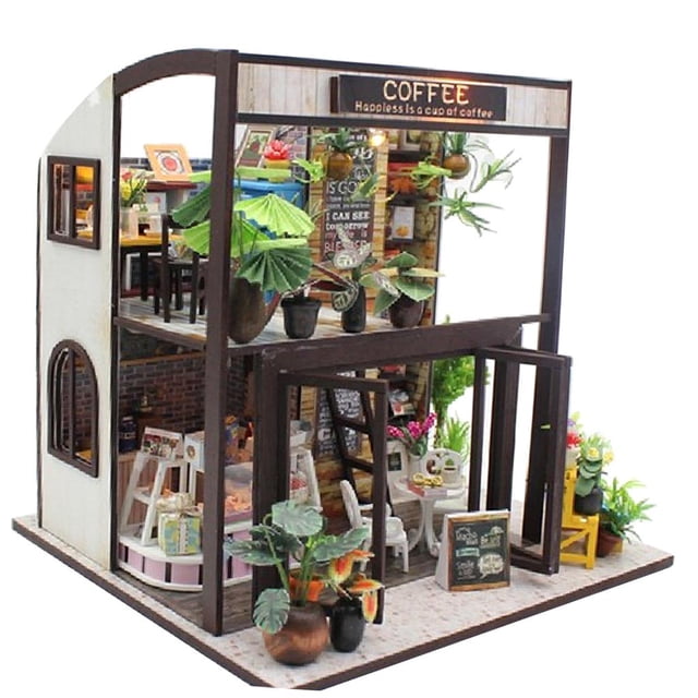 Rompecabezas 3D de Hecha , en Miniatura, de Bricolaje, Viaje Tiempo Y , , Accesorios yotijar Kit de casa de muñecas en miniatura de bricolaje