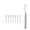 White, variant on Bilqis Portable Electric Toothbrush with 8 Replaceable Brush Heads ＆ 6 Cleaning Modes, Upgraded Lightweight Rechargeable Toothbrush with IPX7 Waterproofs, Easy to Clean for Bathroom Use