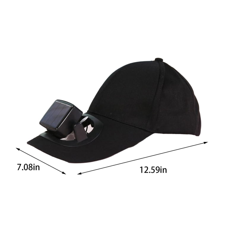 Pompotops Sun Visor Hats with Fan Women, Solar Fan Cap Solar 