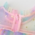 thumbnail image 5 of MEZZALL Kids Dresses Shine Girls Sleeveless Rainbow Star Tutu Dress Sleeveless For Party Pageant Celebration Formal Occasion Classic Christmas O-Neck Sundress, 5 of 5