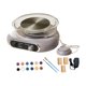 thumbnail image 3 of Kit de mini torno de cerámica con pétalo de pie profesional ajustable para dar forma a la cerámica Gris, 3 of 9