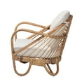 thumbnail image 4 of Baxton Studio Aliane Modern Bohemian Natural Brown Antique Rattan Armchair, 4 of 7