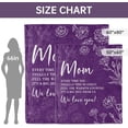 thumbnail image 7 of Gifts for Mom Christmas, Mom Birthday Gifts Blanket, Moms Gift for Women from Daughter Son, We Love You Present for Mother Mommy Mothers Day 80" x 60", Purple, 7 of 7