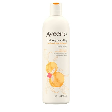 Aveeno Positively Nourishing White Peach & Ginger Body Wash, 16 fl. oz