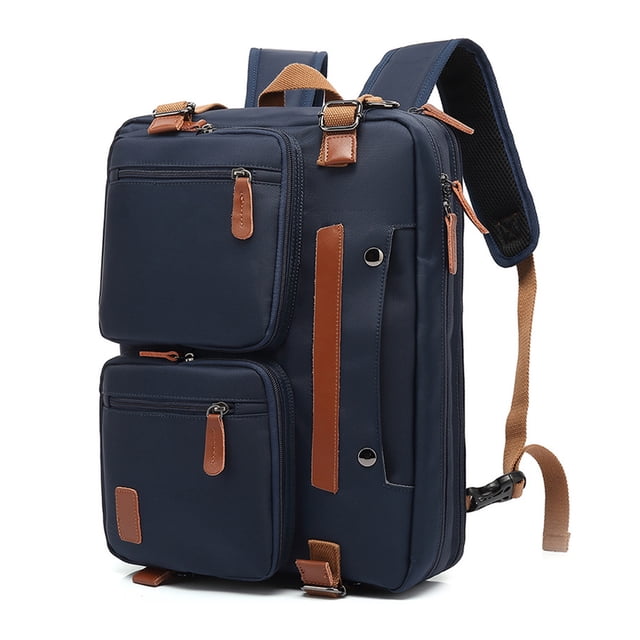 Transemion Large Capacity Laptop Backpack With Waterproof Fabric For Business Travel Clothes Business Backpack blue