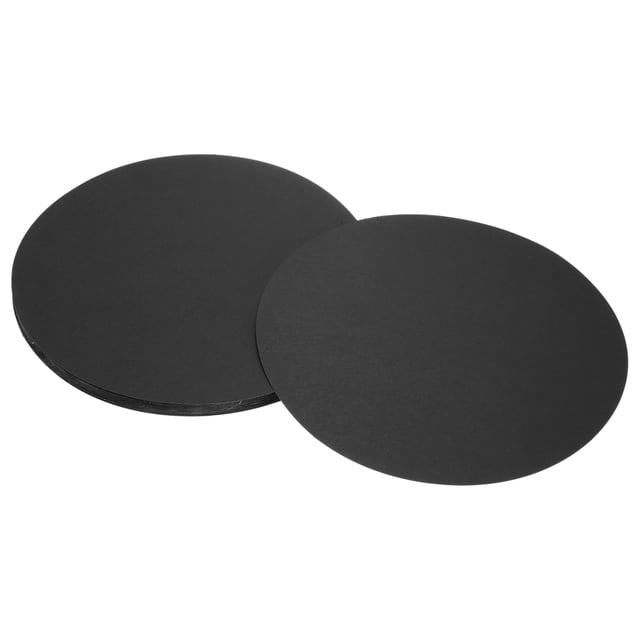 Uxcell Papier Kraft Rond, Carton Rond en Papier, Tableau d'Affichage Rond pour Fournitures d'Art, Origami, Bricolage en Papier Noir 15 x 15 Pouces