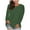 Army Green, variant on Yigetop Long Sleeve Tunic Tops for Women Women's Fashion Casual Round Neck Solid Color Bottoming Shirt Long Sleeve Top T Shirt Women's Tunics Blue 2XL