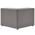 thumbnail image 6 of Sectional Sofa Set, Faux Vegan Leather, Grey Gray, Modern Contemporary Urban Design, Living Lounge Room Hotel Lobby Hospitality, 6 of 12