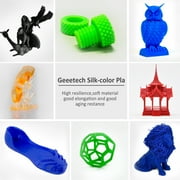 GEEETECH 3D Printer PLA Filament, Shiny Silk Gold Toughness Enhanced Filament with 1.75mm Dimensional Accuracy +/-0.03mm, 1080 Feet per Roll, Vacuum Packaging, for Most 3D FDM Printer