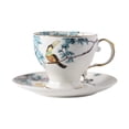 thumbnail image 1 of Tazas de café, latte, regalos con diseño floral y asas, tazas de té, y platillo para latte art, para cafés comerciales, capuchinos, té cafés. 220 ml, 1 of 8