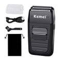 thumbnail image 1 of Kemei - Maquinilla de afeitar inalámbrica recíproca para hombre, maquinilla de afeitar eléctrica recargable, recortadora de patillas y barba de precisión, maquinilla de afeitar multifunción de doble h, 1 of 5