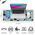 thumbnail image 5 of Long Mouse Pads for Desk,Black Corgi Desk Mats on Top Of Desks, Desk Mouse Pad Extra Large with 3mm Non-Slip Base and Stitched Edge for Gaming,Office,Work,Home 31.5"x11.8", 5 of 6