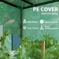 thumbnail image 4 of LINJH 6.6' x 2.5' x 5.6' Lean-to Small Greenhouse for Outdoors, Portable Greenhouse with UV-Resistant PE Cover, Walk-in Green House with Roll-up Door and Mesh Windows, Green, 4 of 9