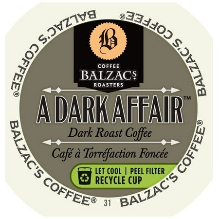 Balzac's Coffee Roasters Dark Affair, RealCup portion pack for Keurig K-Cup Brewers, 96