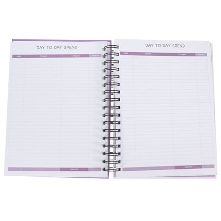 OUNONA Purple Budget Tracker for Planning Made with Paper and Plastic 1 Month Size