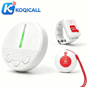 Life Alert System for Seniors, Wireless Caregiver Pager with 1 Receiver, Waterproof Transmitter & SOS Watch Button, No Monthly Fee for Nursing Home Care