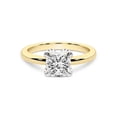 thumbnail image 3 of IGI Certified 3 Carat Princess Shape Lab Grown Diamond Engagement Ring | 14K Yellow Gold | Mabel Petal Solitaire Diamond Ring | FG-VS1-VS2 Quality Friendly Diamonds, 3 of 6