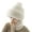 Beige, variant on Naierhg Beanie Plush Hat Fuzzy Pompom Decor 2 in 1 Multipurpose Thickened Head Face Neck Solid Color Windproof Winter Women Neck Gaiter Warmer Cap for VacationBeige