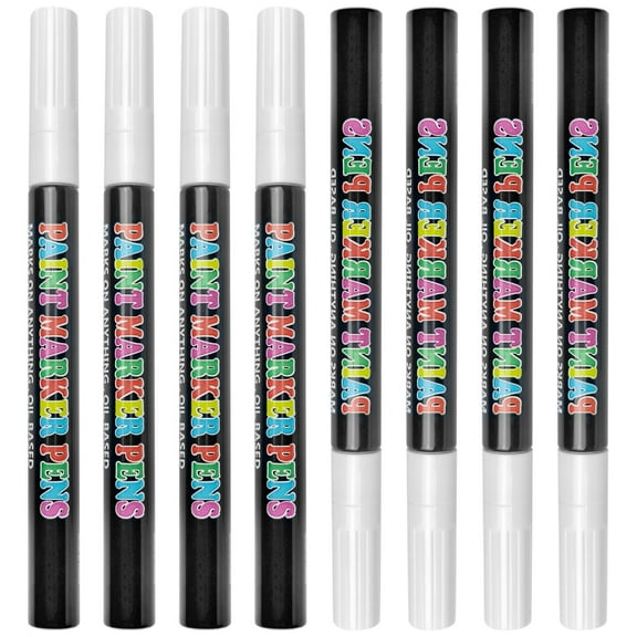 Refillable Plastic Paintbrush Pens Empty Tube 8Pack Leak Proof Tip For Detailed Artwork And DIY Projects Art Supply