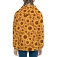 thumbnail image 6 of Kdxio Brown Wood Grain Sunflower A Pattern Kids Boys Girls Zip Up Hoodie 3D Printed Hooded Sweatshirt Hoody Coat with Pocket 7-12 Y-Small, 6 of 6