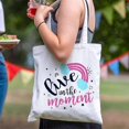 thumbnail image 4 of Sublimation Tote Bags Blanks 15 x 13 Inch Polyester Canvas Tote for DIY Crafting Heat fer Bag f, 4 of 5