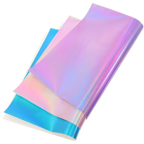 WORGEOUS 3 Sheets Cellophane Bags Leather Fabric 30.50X20.30X0.10CM