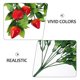 thumbnail image 3 of KAKOWELY 3Ud Rama Artificial Roja De Fresa Para Floral Y Centros De, 3 of 8