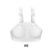 thumbnail image 3 of Wosthever Protector de pecho para esgrima blanco con almohadillas amortiguadoras para prevención de lesiones Protector de pecho para mujer Boxeo blanco XS, 3 of 6