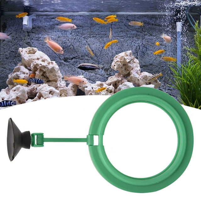 Anillo de alimentación para acuario, acuario redondo, pecera, alimentador de acuario, anillo de alimentación para pecera, diseño exquisito