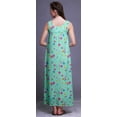 thumbnail image 2 of Bimba Robe de Nuit en Rayonne Imprimée pour Femmes, Sans Manches, Tenue de Nuit, Robe Maxi - L, 2 of 5
